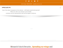 Tablet Screenshot of monarchcoin.com